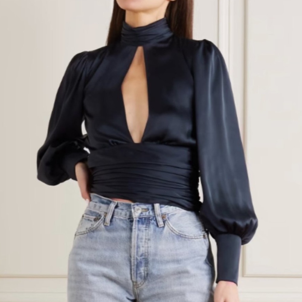 Orseund Iris | Navy Open Back Top